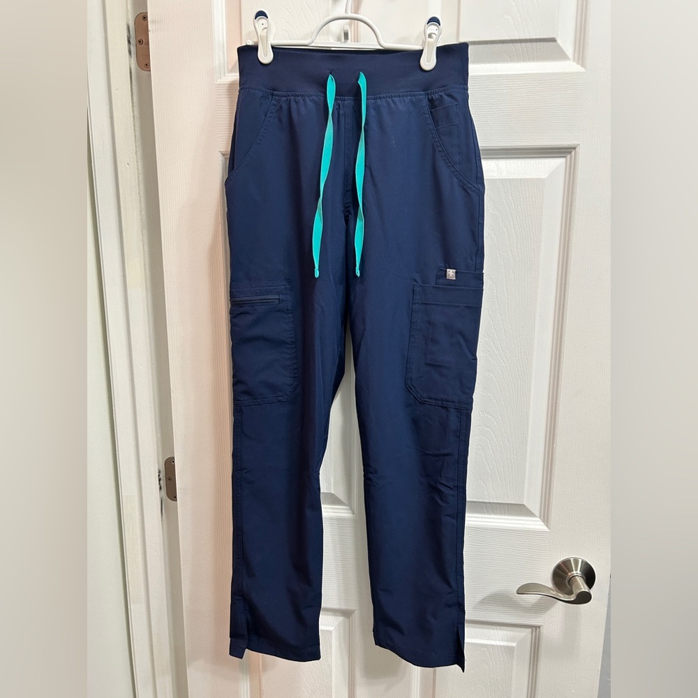 Figs Yola Free-X Navy Scrub Pants